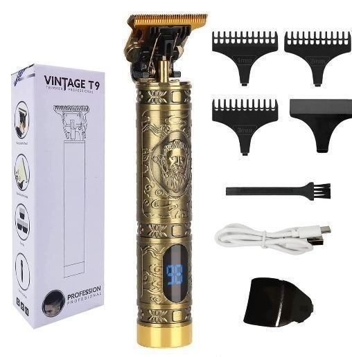 Trimmer Men Professional Cordless Hair Clipper Dragon Style, Rechargeable Trimmer For Beard, Hairs, Moustache & Face, Electric T Blade Zero Gapped Shaving Machine.