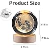 Desidiya Galaxy 3D Crystal Ball Night Light with Wooden Base - LED USB Table Lamp for Kids, Teens, and Home Decor