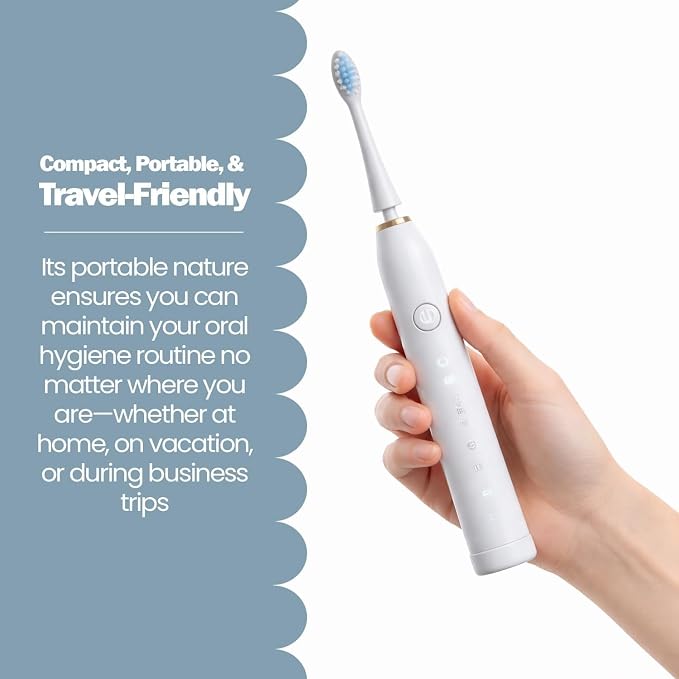 Sonic Electric Toothbrush for Adults & Kids | 5 Cleaning Modes | 34000 Strokes/Min | USB Rechargeable | 4 Brush Heads | Waterproof IPX7 | Deep Cleaning Electric Tooth Brush (BLACK COLOUR)