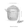 TGL Co. Stainless Steel Basket Tea Infuser (Pack of 1) | Durable Teapot Green Tea Filter | Perfect for Loose Leaf Tea Brewing