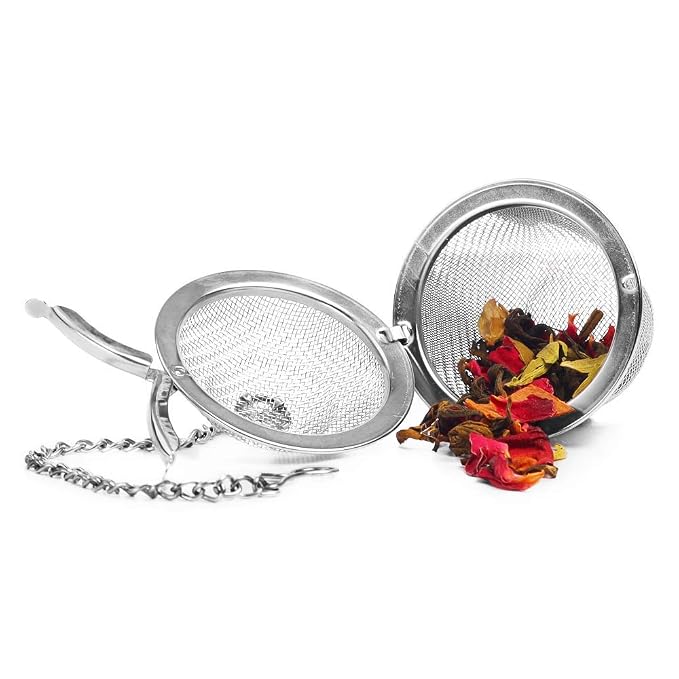 TGL Co. Stainless Steel Basket Tea Infuser (Pack of 1) | Durable Teapot Green Tea Filter | Perfect for Loose Leaf Tea Brewing