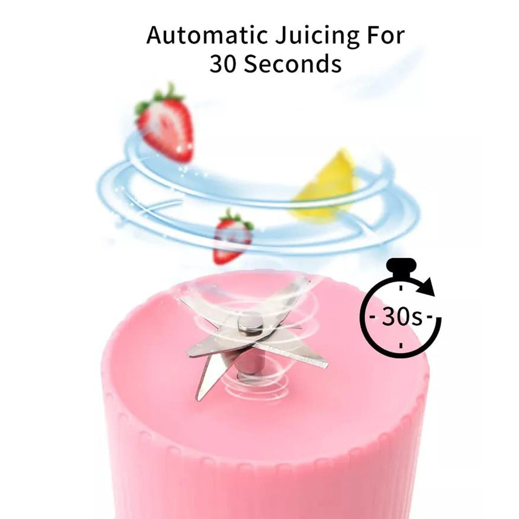 Portable Juicer Blender – 420ml Smoothie Maker with 6 Blades | Dabster