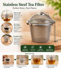 TGL Co. Stainless Steel Basket Tea Infuser (Pack of 1) | Durable Teapot Green Tea Filter | Perfect for Loose Leaf Tea Brewing